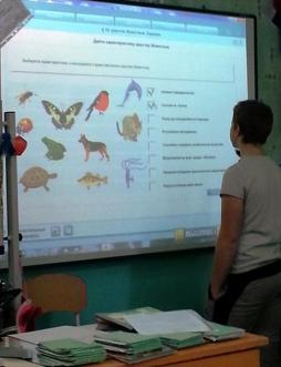 Интерактивная доска на уроке биологии